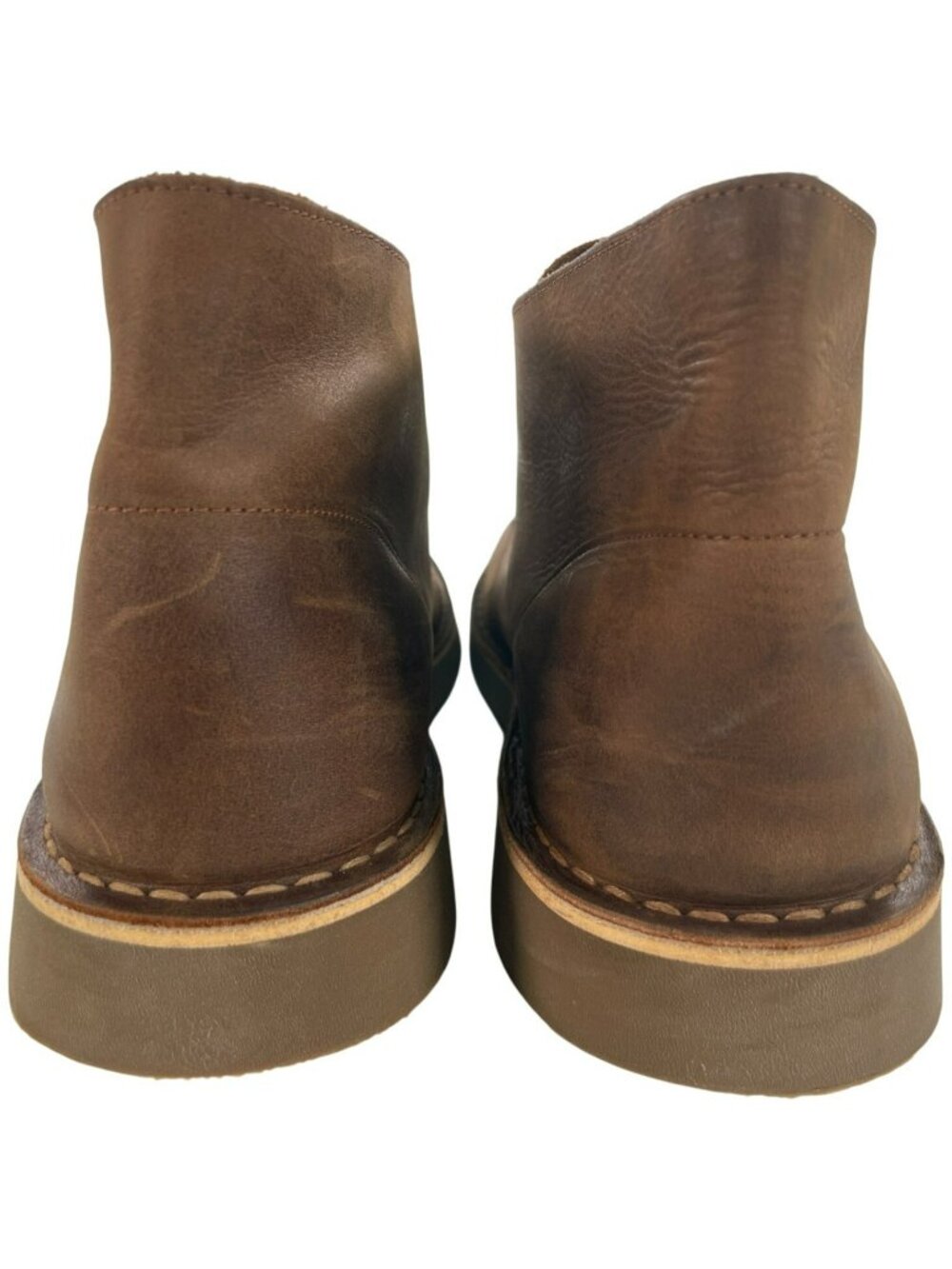 Clarks Brown Leather Desert Boots Men's Size 9.5 NEW W/OUT BOX - Picture 6 of 9